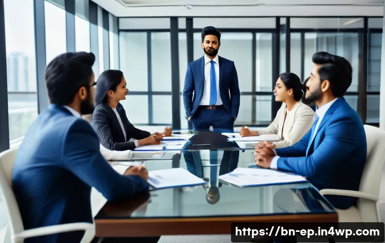 사진 판매로 수익 올리는 방법 - A vibrant, high-resolution image of a modern Bengali business meeting in a bright, well-lit office e...